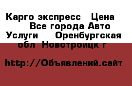 Карго экспресс › Цена ­ 100 - Все города Авто » Услуги   . Оренбургская обл.,Новотроицк г.